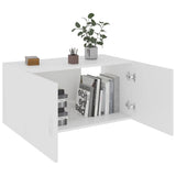 NNEVL Wall Mounted Cabinet White 80x39x40 cm Chipboard