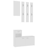 NNEVL Hallway Unit White 100x25x76.5 cm Chipboard