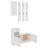 NNEVL Hallway Unit White 100x25x76.5 cm Chipboard