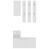 NNEVL Hallway Unit White 100x25x76.5 cm Chipboard