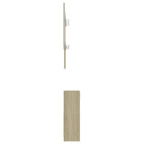 NNEVL Hallway Unit White and Sonoma Oak 100x25x76.5 cm Chipboard