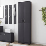 NNEVL Hallway Wardrobe Grey 55x25x189 cm Engineered Wood