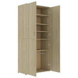 NNEVL Shoe Cabinet Sonoma Oak 80x39x178 cm Engineered Wood