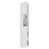 NNEVL Bathroom Cabinet White 32x25.5x190 cm Chipboard