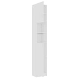 NNEVL Bathroom Cabinet White 32x25.5x190 cm Chipboard