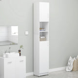 NNEVL Bathroom Cabinet White 32x25.5x190 cm Chipboard