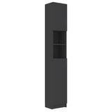 NNEVL Bathroom Cabinet Grey 32x25.5x190 cm Chipboard