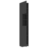 NNEVL Bathroom Cabinet Grey 32x25.5x190 cm Chipboard