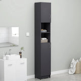 NNEVL Bathroom Cabinet Grey 32x25.5x190 cm Chipboard