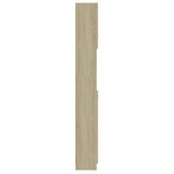 NNEVL Bathroom Cabinet Sonoma Oak 32x25.5x190 cm Chipboard