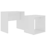 NNEVL Coffee Table Set White 48x30x45 cm Chipboard