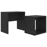 NNEVL Coffee Table Set Black 48x30x45 cm Chipboard