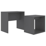 NNEVL Coffee Table Set Grey 48x30x45 cm Chipboard