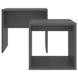 NNEVL Coffee Table Set Grey 48x30x45 cm Chipboard