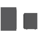 NNEVL Coffee Table Set Grey 48x30x45 cm Chipboard