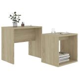 NNEVL Coffee Table Set Sonoma Oak 48x30x45 cm Chipboard