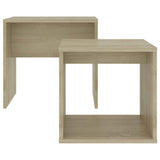 NNEVL Coffee Table Set Sonoma Oak 48x30x45 cm Chipboard