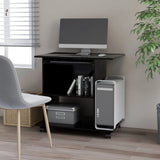 NNEVL Computer Desk Black 80x50x75 cm Chipboard