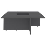 NNEVL Coffee Table Grey 79.5x79.5x30 cm Engineered Wood