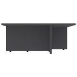 NNEVL Coffee Table Grey 79.5x79.5x30 cm Engineered Wood