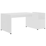 NNEVL Coffee Table White 90x45x35 cm Engineered Wood