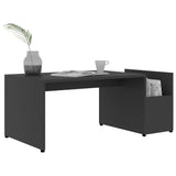 NNEVL Coffee Table Grey 90x45x35 cm Engineered Wood