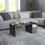 NNEVL Coffee Table Grey 90x45x35 cm Engineered Wood