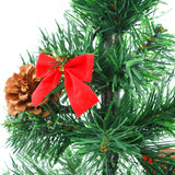 NNEVL Artificial Christmas Tree with Baubles and LEDs Green 64 cm