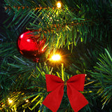 NNEVL Artificial Christmas Tree with Baubles and LEDs Green 64 cm