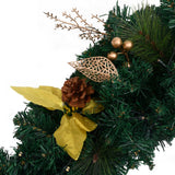 NNEVL Christmas Wreath with LED Lights Green 60 cm PVC