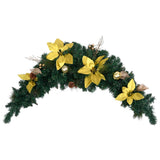 NNEVL Christmas Arch with LED Lights Green 90 cm PVC
