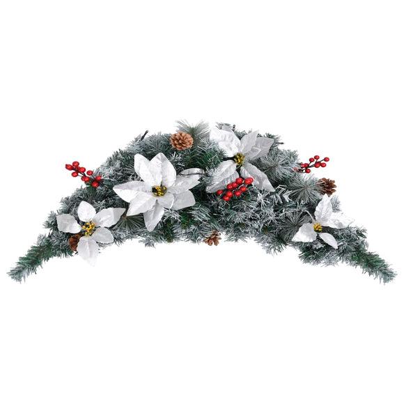 NNEVL Christmas Arch with LED Lights Green 90 cm PVC