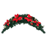 NNEVL Christmas Arch with LED Lights Green 90 cm PVC