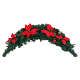 NNEVL Christmas Arch with LED Lights Green 90 cm PVC