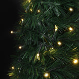 NNEVL Pop-up String Artificial Christmas Tree with LED Green 150 cm