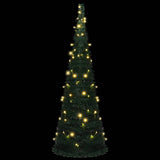 NNEVL Pop-up String Artificial Christmas Tree with LED Green 180 cm