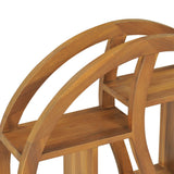NNEVL Yin Yang Wall Shelf 60x15x60 cm Solid Wood Teak