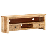 NNEVL TV Cabinet 120x30x40 cm Rough Mango Wood