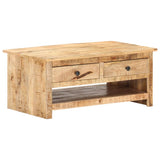 NNEVL Coffee Table 88x50x38 cm Rough Mango Wood