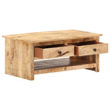 NNEVL Coffee Table 88x50x38 cm Rough Mango Wood