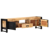 NNEVL TV Cabinet 140x30x40 cm Rough Mango Wood