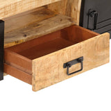 NNEVL TV Cabinet 140x30x40 cm Rough Mango Wood