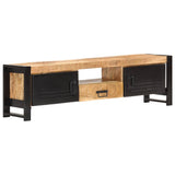 NNEVL TV Cabinet 140x30x40 cm Rough Mango Wood
