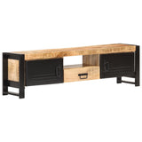 NNEVL TV Cabinet 140x30x40 cm Rough Mango Wood
