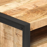 NNEVL Coffee Table 100x50x40 cm Rough Mango Wood