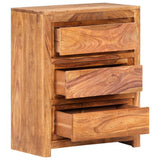 NNEVL Drawer Cabinet 60x33x75 cm Solid Sheesham Wood