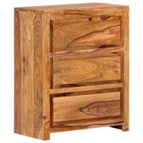 NNEVL Drawer Cabinet 60x33x75 cm Solid Sheesham Wood