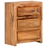 NNEVL Drawer Cabinet 60x33x75 cm Solid Sheesham Wood