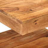 NNEVL Coffee Table 45x45x40 cm Solid Wood Acacia