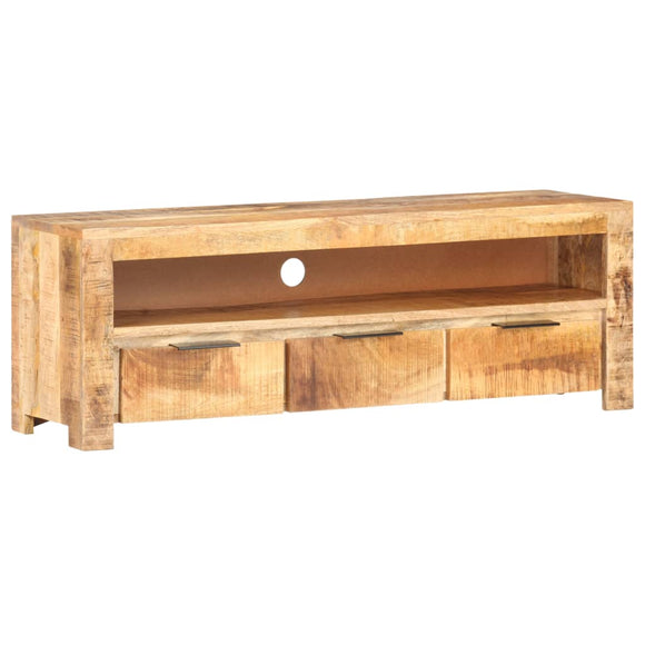 NNEVL TV Cabinet 119x30x41 cm Rough Mango Wood
